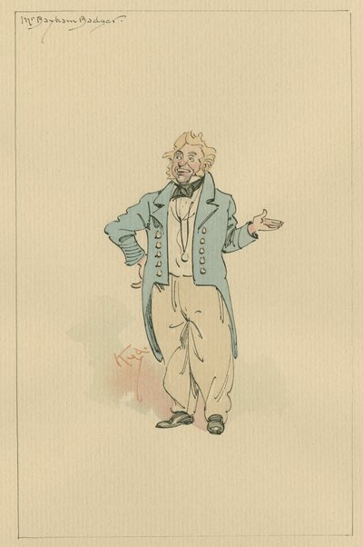 Mr Bayham Badger, c.1920s by Arthur Rackham